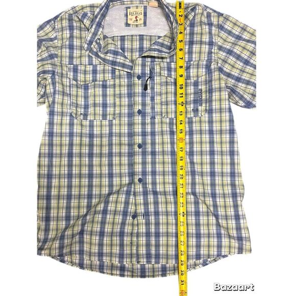 Redhead plaid, casual, short sleeve button down  shirt size Large - Picture 2 of 9